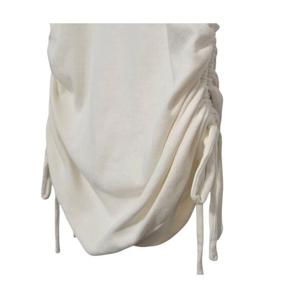 A.L.C. Austin Ruched Side Tie Tee Shirt Stretch Cotton Top - Picture 7 of 13